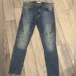 Zara Biker Blue Jeans